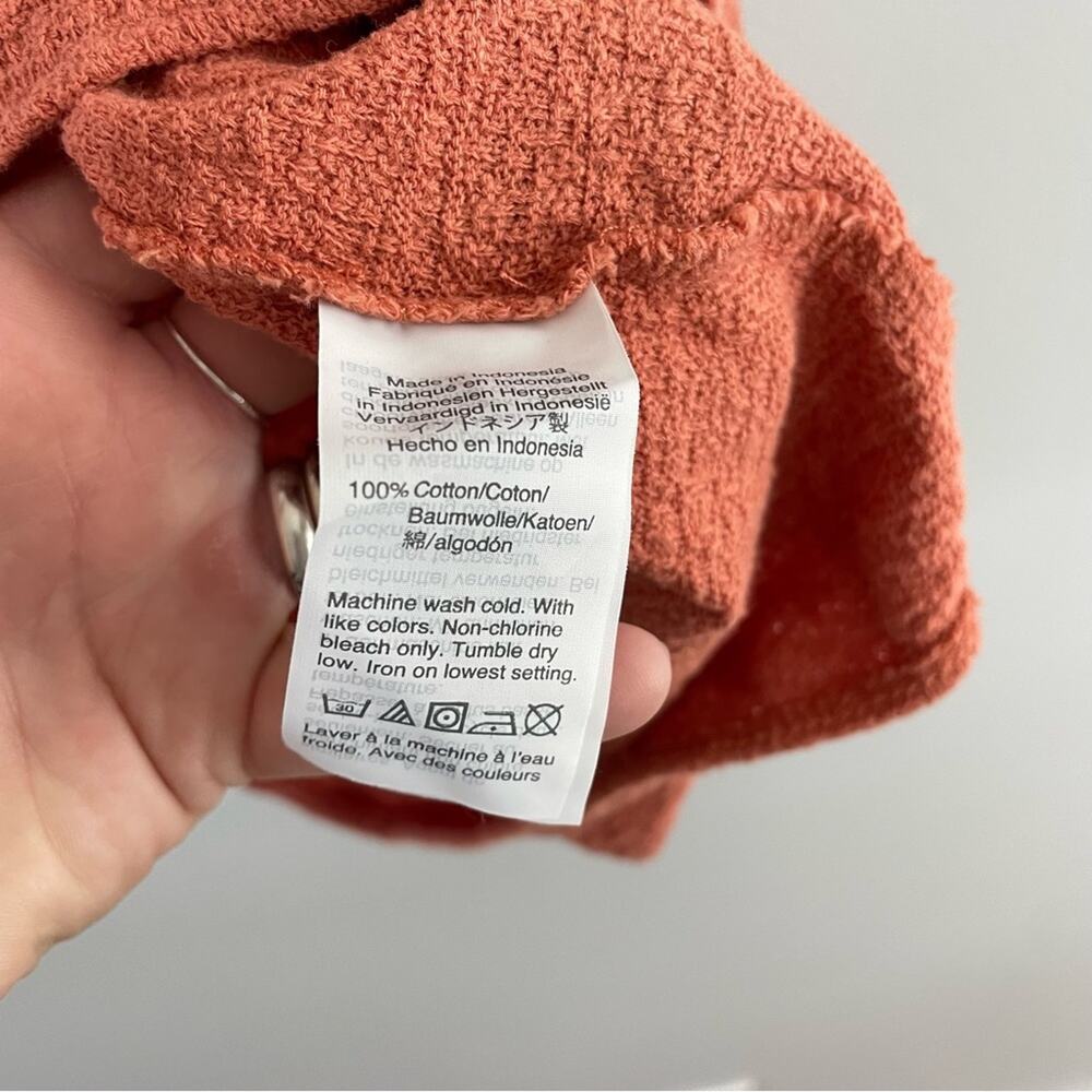 Madewell | Women’s Texture & Thread Tiered-Sleeve Top Layers Rusty Orange Fall S - Picture 7 of 11